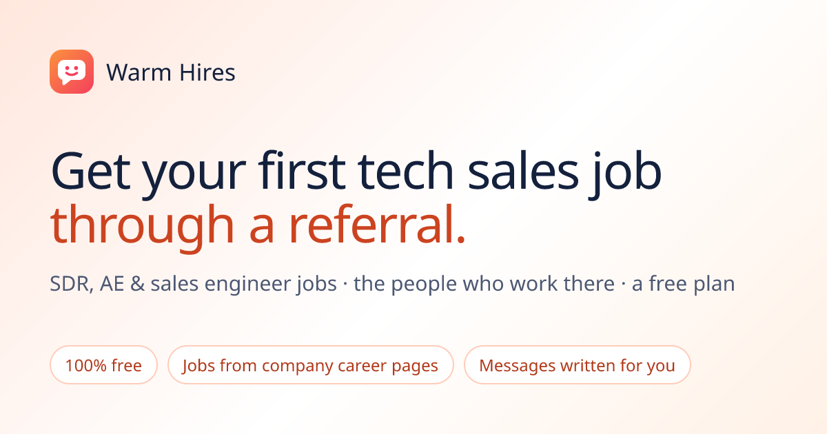 Market Development Representative 1 at Red Hat | Warm Hires